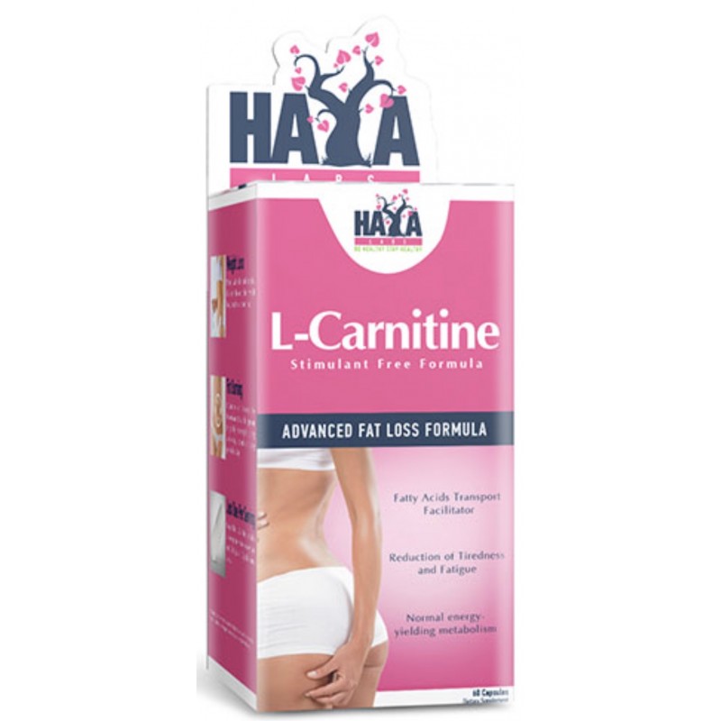 Haya Labs L-karnitiin 250 mg 60 kapslit